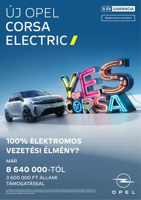Opel katalógus | Opel Corsa Electric | 2025-03-25T00:00:00.000Z - 2026-03-25T00:00:00.000Z