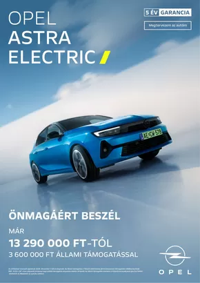 Opel katalógus | Opel Astra Electric | 2025-03-25T00:00:00.000Z - 2026-03-25T00:00:00.000Z
