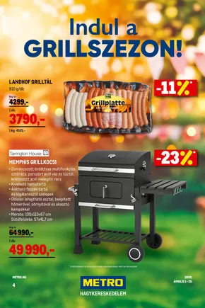 Metro katalógus | Indul a grillszezon! 2025/04 | 2025-04-01T00:00:00.000Z - 2025-04-30T00:00:00.000Z