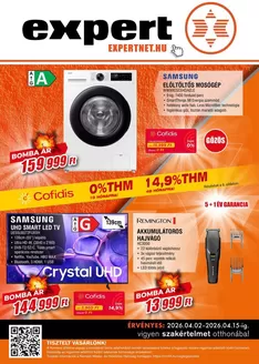 Expert Electro katalógus, Celldömölk | Expert Electro akciós | 2026-04-02T00:00:00.000Z - 2026-04-15T00:00:00.000Z