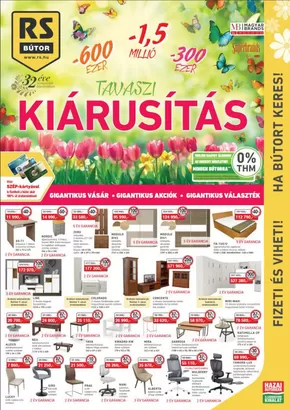 RS Bútor katalógus, Szolnok | Kiárusítás | 2025-04-01T00:00:00.000Z - 2025-04-30T00:00:00.000Z