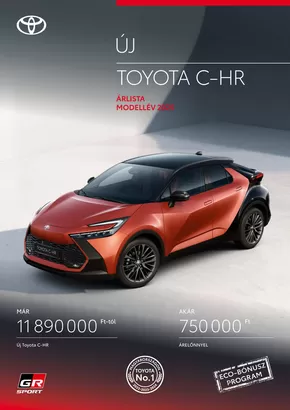 Toyota katalógus, Szolnok | Új Toyota C-HR Hybrid | 2025-04-02T00:00:00.000Z - 2026-04-02T00:00:00.000Z