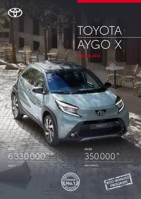 Toyota katalógus, Szolnok | Toyota Új AYGO X | 2025-04-02T00:00:00.000Z - 2026-04-02T00:00:00.000Z