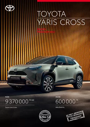 Toyota katalógus, Szolnok | Toyota Új YARIS CROSS | 2025-04-02T00:00:00.000Z - 2026-04-02T00:00:00.000Z