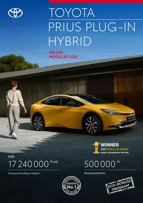 Toyota katalógus, Szolnok | Toyota Prius Plug-in | 2025-04-03T00:00:00.000Z - 2026-04-03T00:00:00.000Z