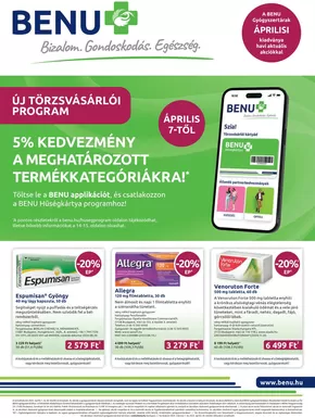 BENU Gyógyszertárak katalógus, Fót | Havi akciók | 2025-04-01T00:00:00.000Z - 2025-04-30T00:00:00.000Z
