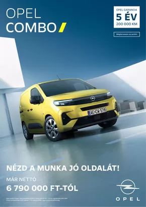 Opel katalógus, Esztergom | Új Opel Combo | 2025-04-08T00:00:00.000Z - 2026-04-08T00:00:00.000Z