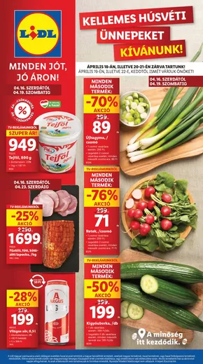 Lidl katalógus, Miskolc | Akciós újság – 16. hét | 2025-04-16T00:00:00.000Z - 2025-04-22T00:00:00.000Z
