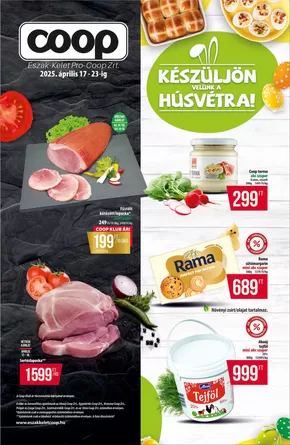 Coop katalógus | Coop regionális szórólap április 3. hét - Észak-Kelet | 2025-04-17T00:00:00.000Z - 2025-04-23T00:00:00.000Z