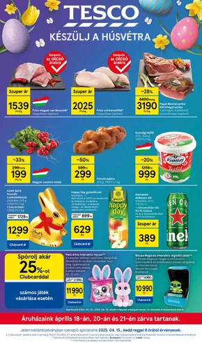 Tesco katalógus, Szeged | KÉSZÜLJ A HÚSVÉTRA - hipermarket | 2025-04-17T00:00:00.000Z - 2025-04-21T00:00:00.000Z
