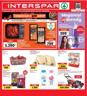 Interspar katalógus | Takarítson meg most ajánlatainkkal | 2025-04-23T00:00:00.000Z - 2025-04-30T00:00:00.000Z