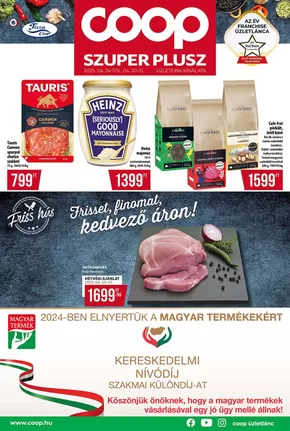 Coop katalógus, Nagykáta | Csúcsajánlatok minden kedvezményvadásznak | 2025-04-24T00:00:00.000Z - 2025-04-30T00:00:00.000Z