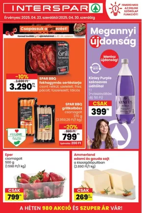 Interspar katalógus | INTERSPAR | 2025-04-23T00:00:00.000Z - 2025-04-30T00:00:00.000Z