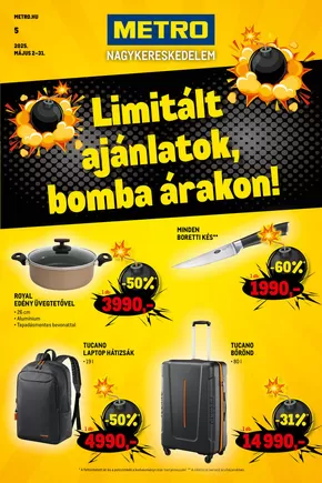 Metro katalógus | Limitált ajánlatok, bomba árakon! 2025/05 | 2025-05-02T00:00:00.000Z - 2025-05-31T00:00:00.000Z