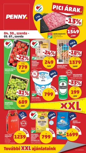 Penny Market katalógus, Kalocsa | Csúcsajánlatok minden kedvezményvadásznak | 2025-04-30T00:00:00.000Z - 2025-05-07T00:00:00.000Z