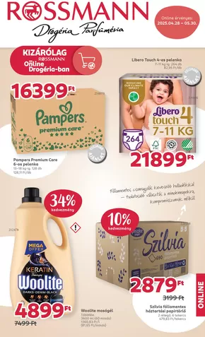 Rossmann katalógus, Kalocsa | Rossmann Only Online | 2025-04-29T00:00:00.000Z - 2025-05-30T00:00:00.000Z