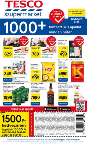 Tesco katalógus, Dunakeszi | Takarítson meg most ajánlatainkkal | 2025-05-08T00:00:00.000Z - 2025-05-14T00:00:00.000Z