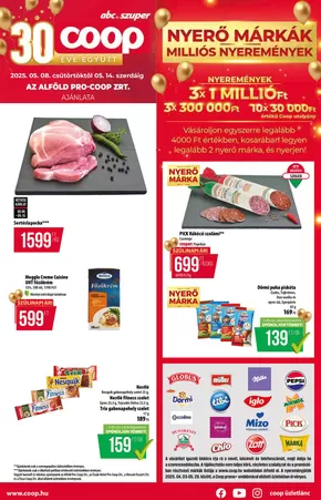 Coop katalógus, Velence | Nagyszerű kedvezmények kiválasztott termékekre | 2025-05-08T00:00:00.000Z - 2025-05-14T00:00:00.000Z