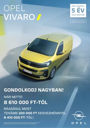 Opel katalógus | Új Opel Vivaro | 2025-05-06T00:00:00.000Z - 2026-05-06T00:00:00.000Z