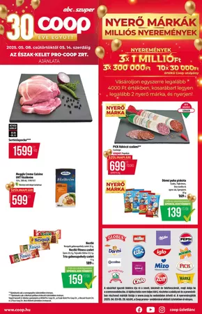 Coop katalógus, Kisvárda | Csúcsajánlatok minden kedvezményvadásznak | 2025-05-08T00:00:00.000Z - 2025-05-14T00:00:00.000Z