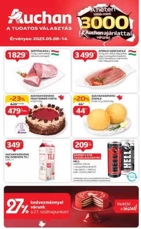 Auchan katalógus | Ajánlatok kedvezményvadászoknak | 2025-05-05T00:00:00.000Z - 2025-05-14T00:00:00.000Z