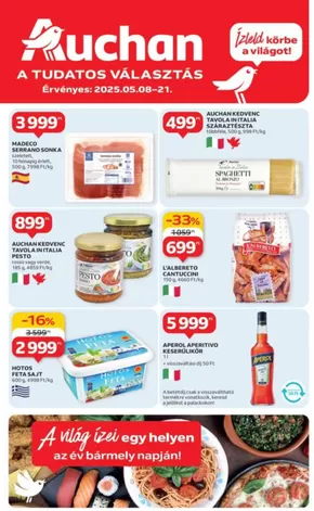 Auchan katalógus | Nagyszerű kedvezmények kiválasztott termékekre | 2025-05-05T00:00:00.000Z - 2025-05-21T00:00:00.000Z