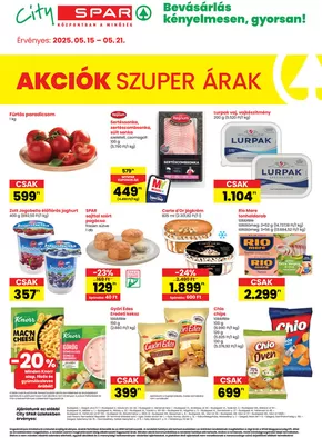 Spar katalógus, Harkány | Csúcsajánlatok és kedvezmények | 2025-05-15T00:00:00.000Z - 2025-05-21T00:00:00.000Z