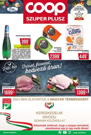 Coop katalógus, Szolnok | Csúcsajánlatok minden kedvezményvadásznak | 2025-05-14T00:00:00.000Z - 2025-05-21T00:00:00.000Z