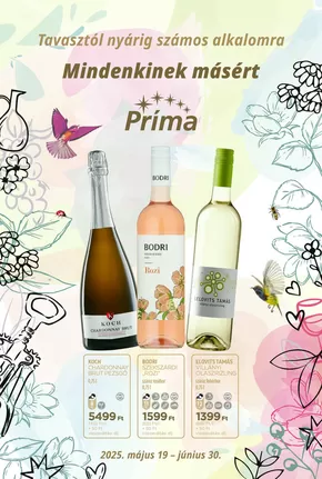 Príma katalógus, Budaörs | Borkatalógus tavasz-nyár | 2025-05-19T00:00:00.000Z - 2025-06-30T00:00:00.000Z