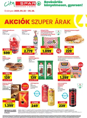 Spar katalógus, Tatabánya | Csúcsajánlatok minden kedvezményvadásznak | 2025-05-22T00:00:00.000Z - 2025-05-28T00:00:00.000Z