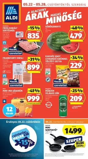 Aldi katalógus | Következő heti ALDI akciós újság | 2025-05-22T00:00:00.000Z - 2025-05-28T00:00:00.000Z