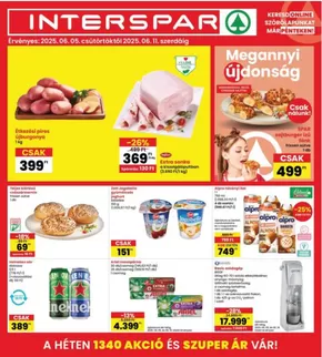 Interspar katalógus, Sopron | Csúcsajánlatok minden kedvezményvadásznak | 2025-06-05T00:00:00.000Z - 2025-06-11T00:00:00.000Z
