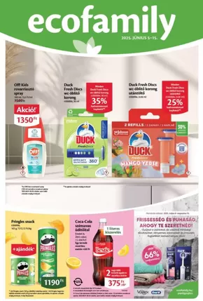 Eco Family katalógus, Mosonmagyaróvár | Ecofamily Akciós újság | 2025-06-05T00:00:00.000Z - 2025-06-15T00:00:00.000Z
