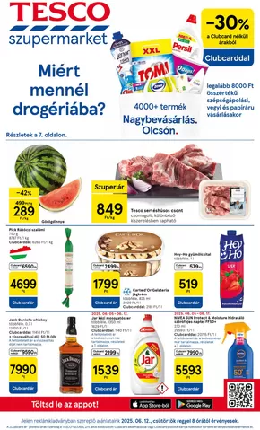 Tesco katalógus, Mezőberény | Vonzó különleges ajánlatok mindenki számára | 2025-06-12T00:00:00.000Z - 2025-06-18T00:00:00.000Z
