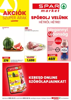 Spar katalógus, Budapest | Nagyszerű ajánlat minden ügyfélnek | 2025-06-12T00:00:00.000Z - 2025-06-18T00:00:00.000Z