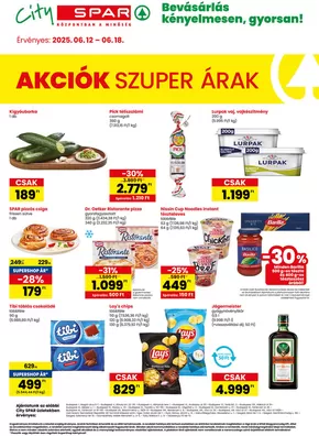 Spar katalógus, Budapest | Új ajánlatok felfedezésre | 2025-06-12T00:00:00.000Z - 2025-06-18T00:00:00.000Z