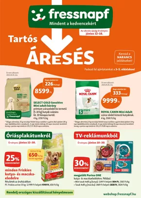 Fressnapf katalógus | Cicád kedvenc ízei most szuper áron! | 2025-06-12T00:00:00.000Z - 2025-06-18T00:00:00.000Z