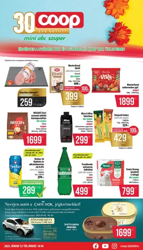 Coop katalógus, Mezőkövesd | Nagyszerű kedvezmények kiválasztott termékekre | 2025-06-11T00:00:00.000Z - 2025-06-18T00:00:00.000Z