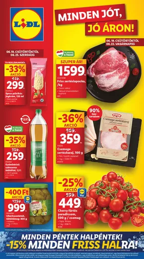 Lidl katalógus, Budapest | Akciós újság – 25. hét | 2025-06-19T00:00:00.000Z - 2025-06-25T00:00:00.000Z