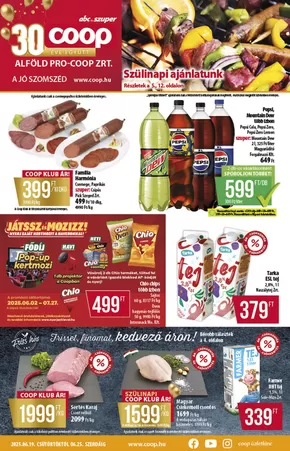 Coop katalógus, Örkény | Coop regionális szórólap június 4. hét - Alföld | 2025-06-18T00:00:00.000Z - 2025-06-25T00:00:00.000Z