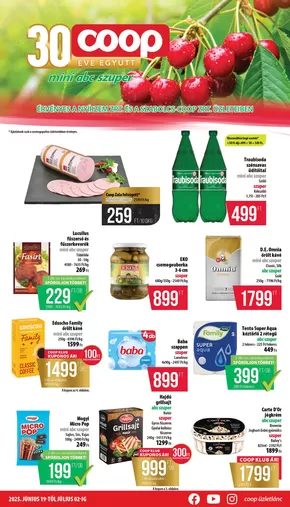 Coop katalógus, Szerencs | Nagyszerű kedvezmények kiválasztott termékekre | 2025-06-18T00:00:00.000Z - 2025-07-02T00:00:00.000Z