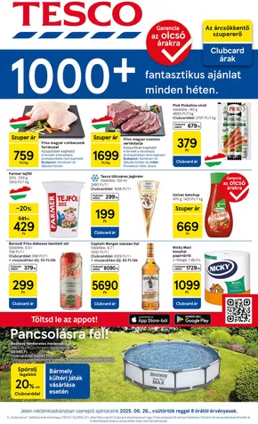 Tesco katalógus, Mohács | Takarítson meg most ajánlatainkkal | 2025-06-26T00:00:00.000Z - 2025-07-02T00:00:00.000Z