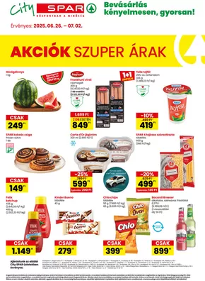 Spar katalógus, Sopron | Exkluzív ajánlatok ügyfeleinknek | 2025-06-26T00:00:00.000Z - 2025-07-02T00:00:00.000Z