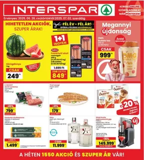 Interspar katalógus, Diósd | Csúcsajánlatok minden ügyfélnek | 2025-06-26T00:00:00.000Z - 2025-07-02T00:00:00.000Z