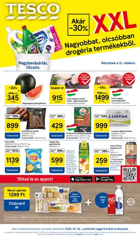 Tesco katalógus, Nyíregyháza | Exkluzív ajánlatok és akciók | 2025-07-03T00:00:00.000Z - 2025-07-09T00:00:00.000Z