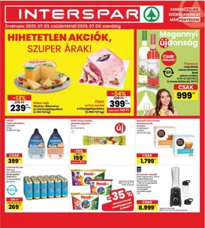 Interspar katalógus, Győr | Csúcsajánlatok a takarékosoknak | 2025-07-03T00:00:00.000Z - 2025-07-09T00:00:00.000Z