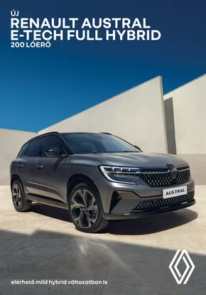 Renault katalógus, Fót | Austral | 2025-01-06T00:00:00.000Z - 2025-06-30T00:00:00.000Z