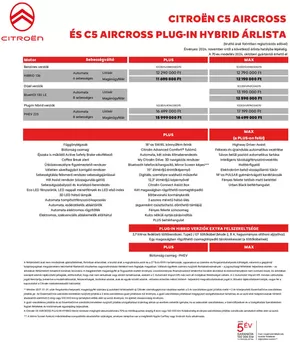 Citroën katalógus, Szolnok | C5 Aircross SUV | 2025-01-08T00:00:00.000Z - 2025-06-30T00:00:00.000Z
