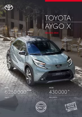 Toyota katalógus | Toyota Új AYGO X | 2025-02-24T00:00:00.000Z - 2026-02-24T00:00:00.000Z