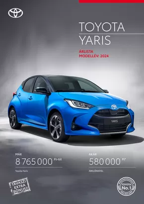 Toyota katalógus, Szolnok | Toyota Új YARIS Hybrid | 2025-02-24T00:00:00.000Z - 2026-02-24T00:00:00.000Z